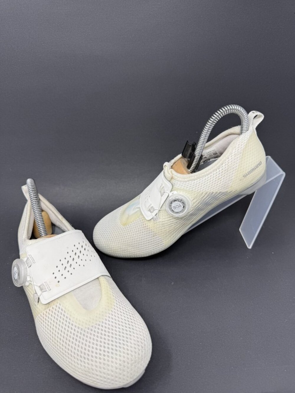 Shimano IC5 Indoor BOA Spin Cycling Shoes Womens 7 White 2 Bolt SH-IC500W